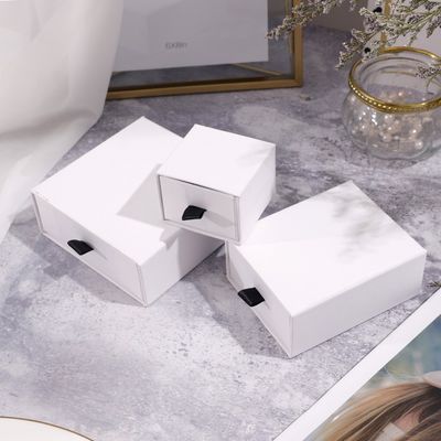 Jewelry Pink Drawer Packaging Paperboard Gift Boxes With Cushion