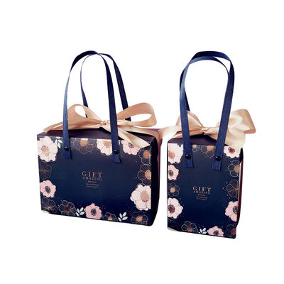 OEM Service Printed Paper Shopping Bag , Bridal Shower Favor Bags Delicate