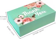 9 Inch Width Glossy Magnetic Gift Boxes , Makeup Kit Gift Box Pantone Color