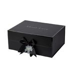 Multipurpose Paperboard Black Magnetic Gift Box Different Sizes For Bag
