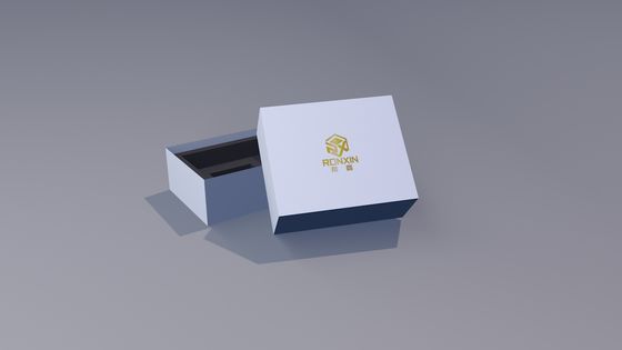 White Lid And Based Paperboard Gift Boxes For Jewelry Packaging