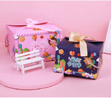 Sweet Candy Gift Foldable Gift Boxes With Ribbon Recyclable
