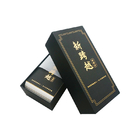 Black Touch Feel Art Paper Paperboard Gift Boxes With Foil Hot Stamping Logo For Gift Packaging