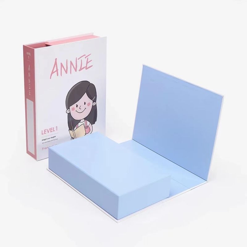 Foldable Handmade Book Cardboard Boxes CMYK Color For Gift Packaging